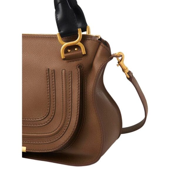 CHLOE MARCIE DOUBLE CARRY BAG PALM BROWN