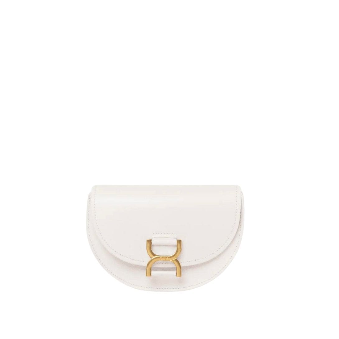 CHLOE MARCIE MINI FLAP BAG MISTY IVORY