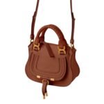 CHLOE MARCIE MINI DOUBLE CARRY BAG TAN