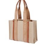 CHLOE MEDIUM WOODY TOTE BAG SOFT TAN