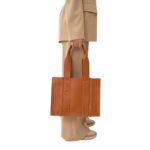 CHLOE MEDIUM WOODY TOTE BAG CARAMEL