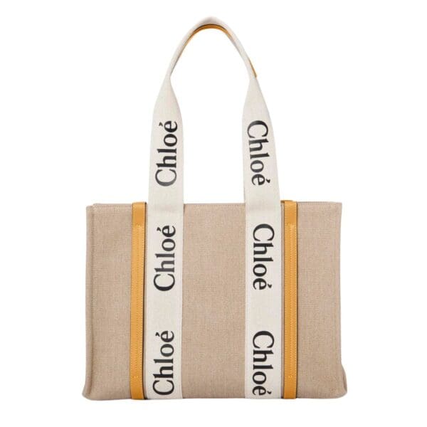 CHLOE MEDIUM WOODY TOTE BAG HONEY GOLD