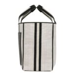 VALEXTRA LINEAR FABRIC MEDIUM TOTE BAG