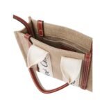 CHLOE MINI WOODY TOTE BAG WHITE & BROWN