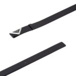 PRADA BRUSHED LEATHER BELT