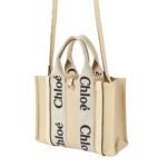 CHLOE SMALL WOODY TOTE BAG COCONUT MILK