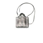 CHLOE WOODY NANO TOTE SILVER