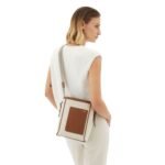 VALEXTRA SOFT CANVAS BUCKET MINI BAG