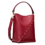 VALENTINO GARAVANI ROCKSTUD WISPY CALFSKIN BUCKET BAG