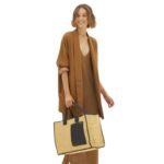VALEXTRA SOFT TOTE RAFFIA CROCHET LARGE BAG
