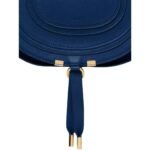 CHLOE MARCIE MEDIUM SADDLE BAG DEEP DENIM