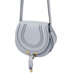 CHLOE MARCIE SMALL SADDLE BAG BLUE