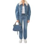 CHLOE MARCIE DOUBLE CARRY BAG HEAVEN BLUE