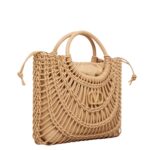 VALENTINO GARAVANI ALLKNOTS WOVEN LEATHER SHOPPER