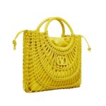 VALENTINO GARAVANI ALLKNOTS WOVEN LEATHER SHOPPER