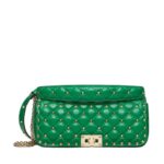 VALENTINO GARAVANI ROCKSTUD SPIKE CALFSKIN SHOULDER BAG