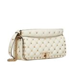 VALENTINO GARAVANI ROCKSTUD SPIKE CALFSKIN SHOULDER BAG