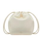 VALENTINO GARAVANI VLOGO POUF NAPPA LEATHER MINI BUCKET BAG