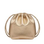 VALENTINO GARAVANI VLOGO POUF NAPPA LEATHER MINI BUCKET BAG