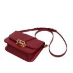 VALENTINO GARAVANI VLOGO O'CLOCK SMALL NAPPA LEATHER SHOULDER BAG WITH CHAIN
