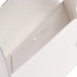 SANTONI WHITE LEATHER THEPLUTO BAG