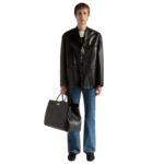 BALLY JACKET IN BLACK LEATHER