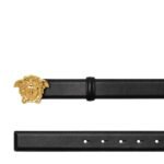 VERSACE LA MEDUSA LEATHER BELT 3 CM