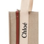 CHLOE WOODY N/S TOTE BAG SEPIA BROWN