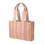 CHLOE MEDIUM WOODY TOTE BAG ROSE DUST