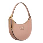 VALENTINO GARAVANI VLOGO SIGNATURE CALFSKIN HOBO MINI BAG WITH JEWEL LOGO