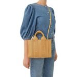 CHLOE SMALL WOODY TOTE BAG HONEY GOLD