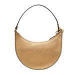 VALENTINO GARAVANI VLOGO SIGNATURE MINI HOBO BAG IN METALLIC GRAINY CALFSKINVALENTINO GARAVANI VLOGO SIGNATURE MINI HOBO BAG IN METALLIC GRAINY CALFSKIN