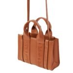 CHLOE MINI WOODY TOTE BAG CARAMEL