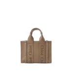 CHLOE MINI WOODY TOTE BAG ARMY GREEN