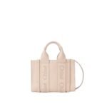 CHLOE MINI WOODY TOTE BAG CEMENT PINK