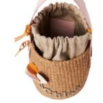 CHLOE SMALL WOODY HAMPER POWDER PINK