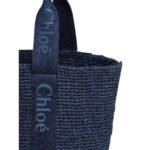 CHLOE LARGE WOODY BASKET DENIM