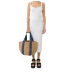 CHLOE LARGE WOODY BASKET DENIM