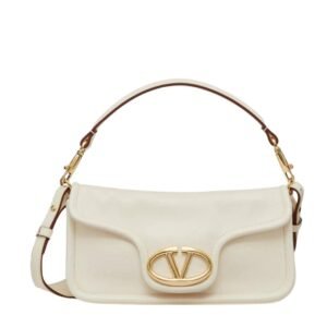 VALENTINO GARAVANI VLOGO 1960 NAPPA LEATHER MEDIUM SHOULDER BAG