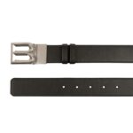 BALLY B-BOLD 35MM REVERSIBLE AND ADJUSTABLE BELT IN BLACK LEATHER