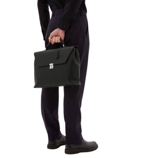 VALEXTRA AVIETTA BRIEFCASE WITH FLAP 24H