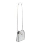 STELLA MCCARTNEY CRACKED METALLIC FALABELLA TINY TOTE BAG
