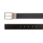 BALLY DRESS BELT IN MIDNIGHT LEATHER
