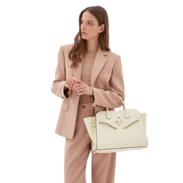 VALEXTRA MILANO TWO HANDLES MEDIUM BAG