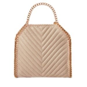 STELLA MCCARTNEY FALABELLA CHEVRON QUILTED MINI TOTE BAG