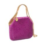 STELLA MCCARTNEY FALABELLA CRYSTAL MESH MINI TOTE BAG
