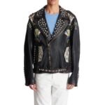 BALMAIN WESTERN LEATHER BIKER JACKET