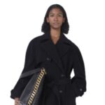 STELLA MCCARTNEY FRAYME STUDDED GRAINY ALTER MAT TOTE BAG