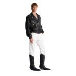 BALMAIN LEATHER BOMBER JACKET