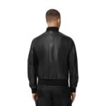 VERSACE LEATHER BOMBER JACKET